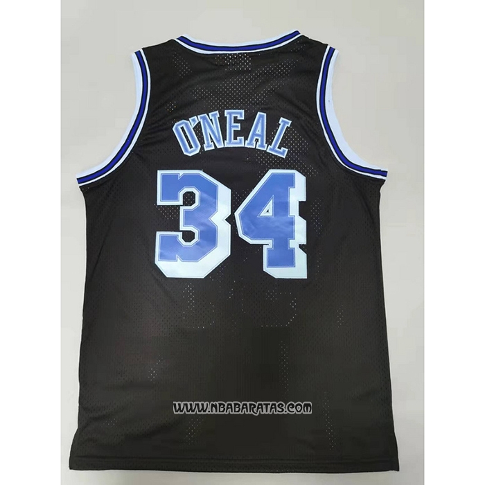 Camiseta Los Angeles Lakers Shaquille O'Neal #34 Mitchell & Ness 1996-97 Azul Negro